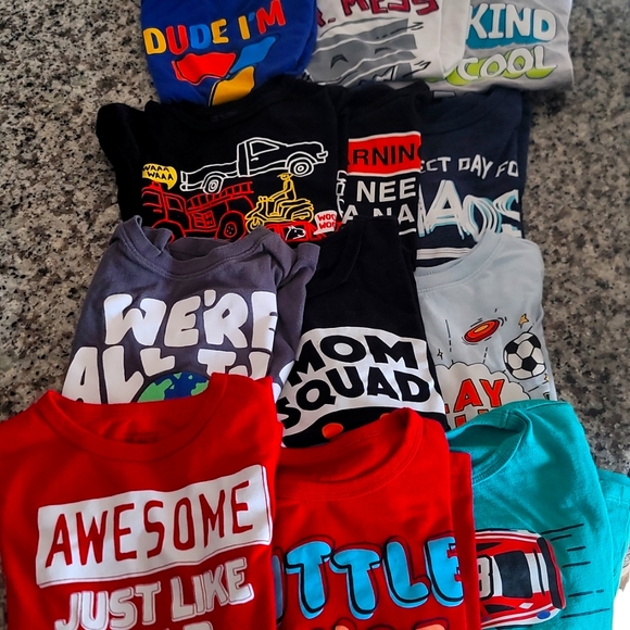 Toddler Boys Tshirt Bundle Size 5T (12 Shirts)